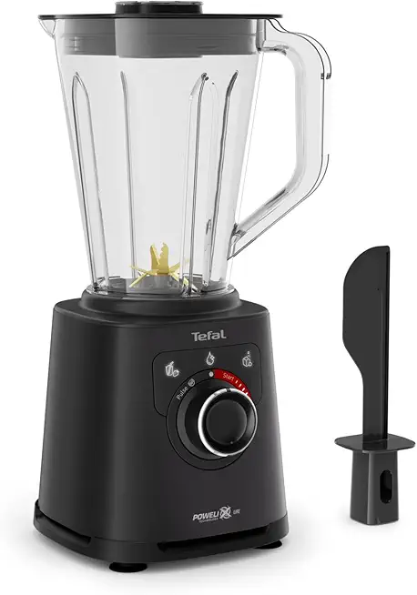 Tefal PerfectMix+ Hochgeschwindigkeits-Standmixer, 3 automatische Programme, Powelix-Klingentechnologie, 1,5 L nutzbare Kapazität, Tritan-Behälter, einfache Reinigung, inkl. Spatel, Schwarz, BL88A831