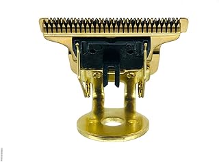 プロフェッショナル T型 ヘアクリッパー/トリマー 標準交換用ブレードセット スタンド付き T9ブレード サポート付き D8 R型 ブラケット交換用クリッパーヘッド(ゴールド)