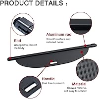 Vista 375 de Powerty Cubierta de Carga para Accesorios Kia Sportage 2023-2025 2026, Textura de Lona Cubierta Retráctil para Maletero Trasero de Carga de Equipaje