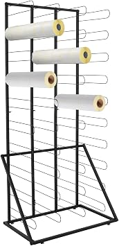 Vinyl Roll Floor Storage Rack, 40 Rolls Vinyl Roll Holder VinylStorage Rack VinylStorage Organizer for Cricut, Craft Room, Art Craft Paper.