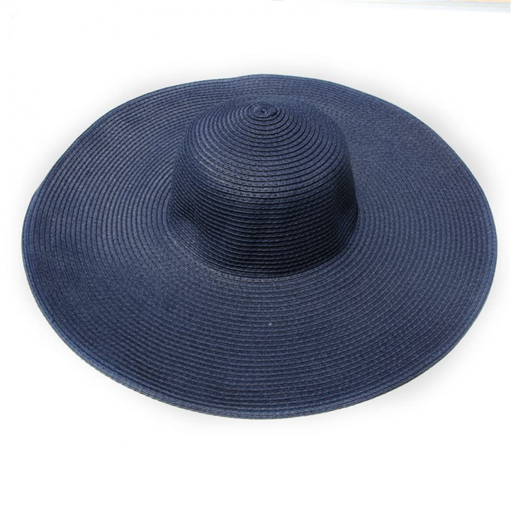Cappelli da Barca per Donna Cappello Estivo di Paglia Cappello da Spiaggia a Tesa Larga Cappello da Ragazza all'aperto Cappello di Paglia da Viaggio