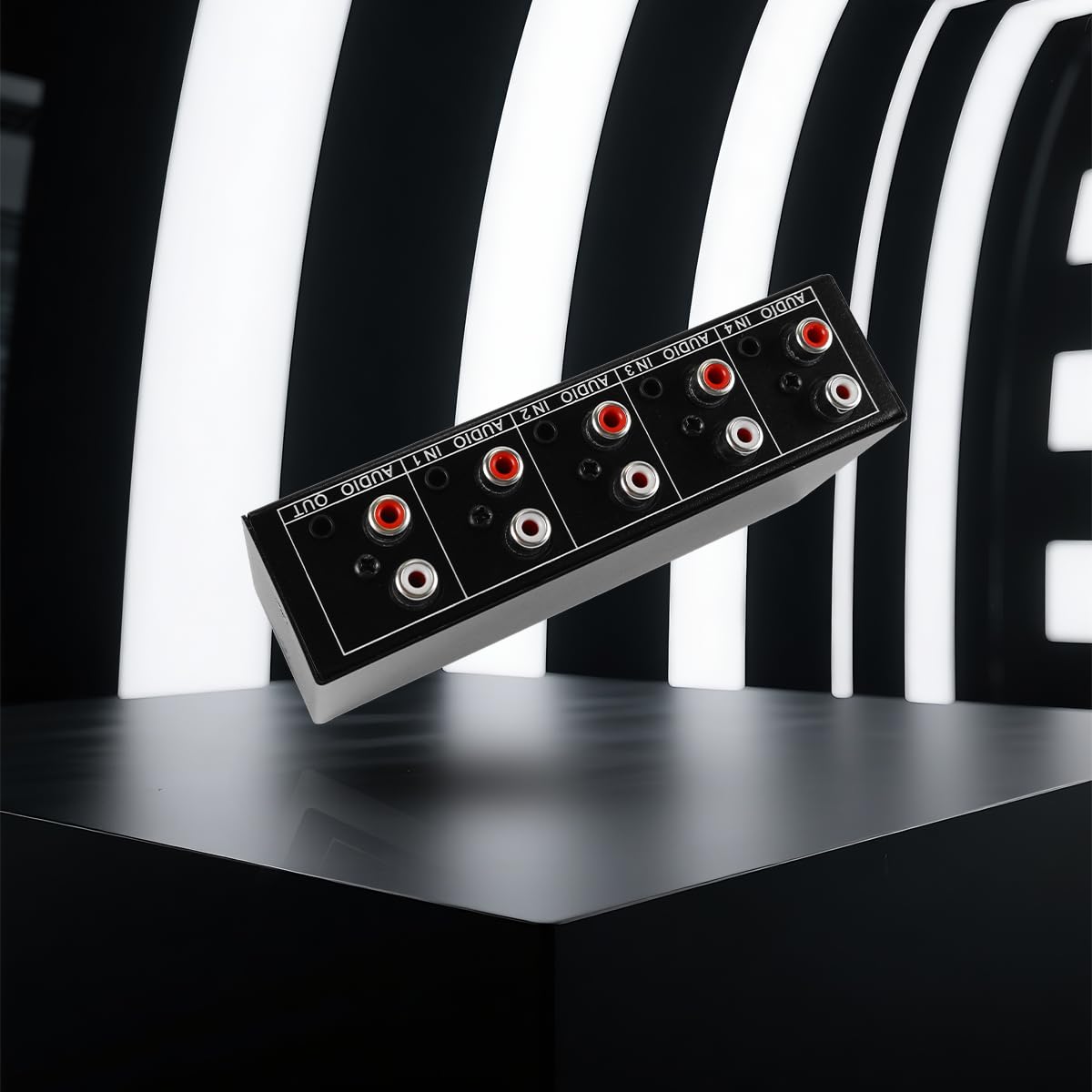 Commutateur Audio auxiliaire 4 entrées 1 Sortie, sélecteur Audio stéréo 4x1 Passif 3,5 mm Aux G/D RC-A, boîtier de Commutation Audio analogique