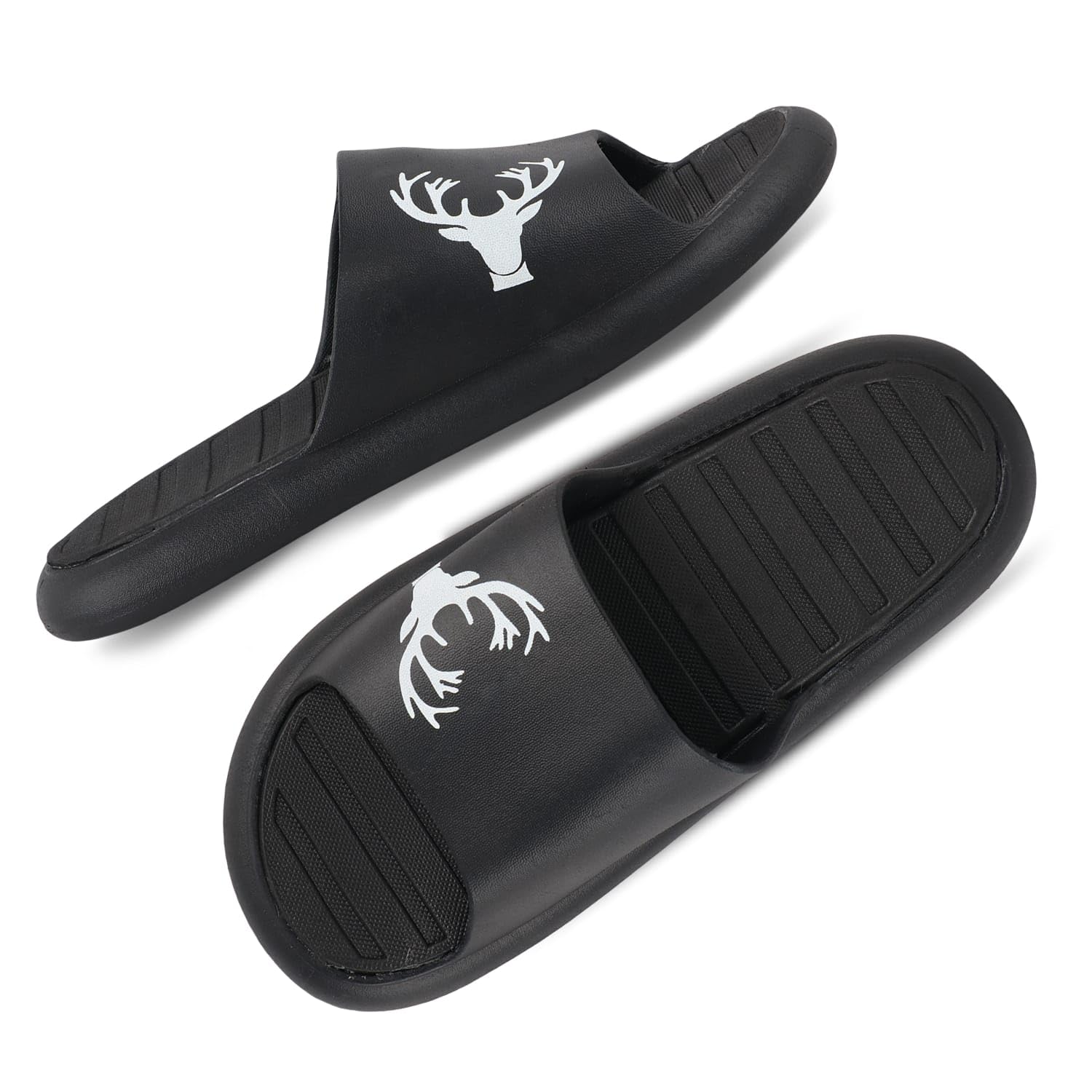 APPE free to be casual Stylish Bara Singha Slipper for Men,Comfortable Lightweight, Slipper Slides Flip Flops (Black, 9) (B0CP9HQ1T8) Amazon Price History, Amazon Price Tracker