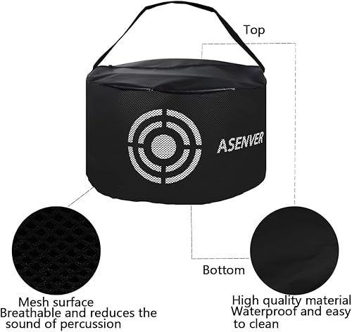 Miniatura 3 de Negro Golf Impact Bag Silent Golf Swing Trainer Golf Smash Bag Portable Power Hitting Bag Golf Training Aid