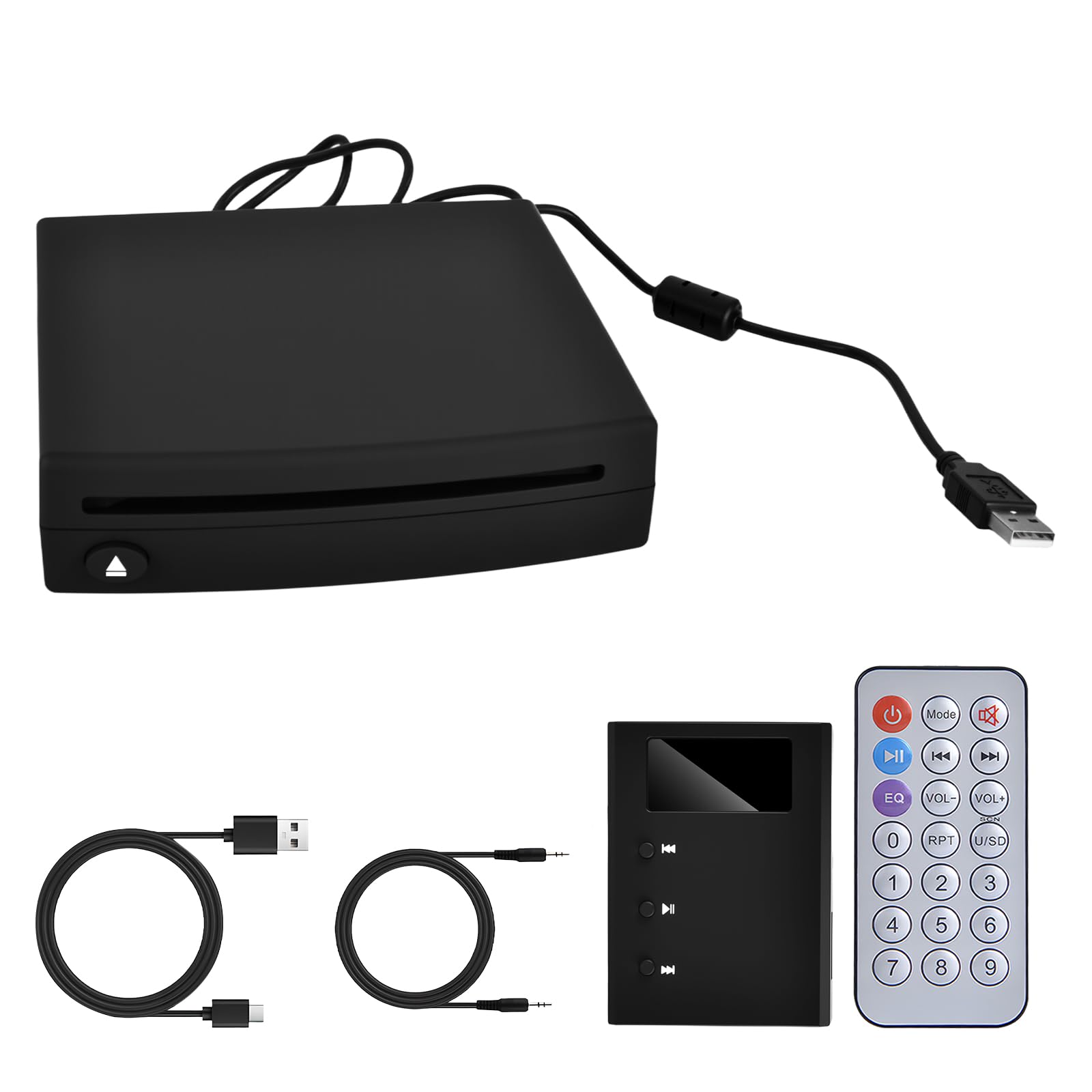 CD-Player für Auto, Computer, Fernseher, mit USB 2.0, tragbarer externer Universal-DVD-Player, Computer, externer Fernseher