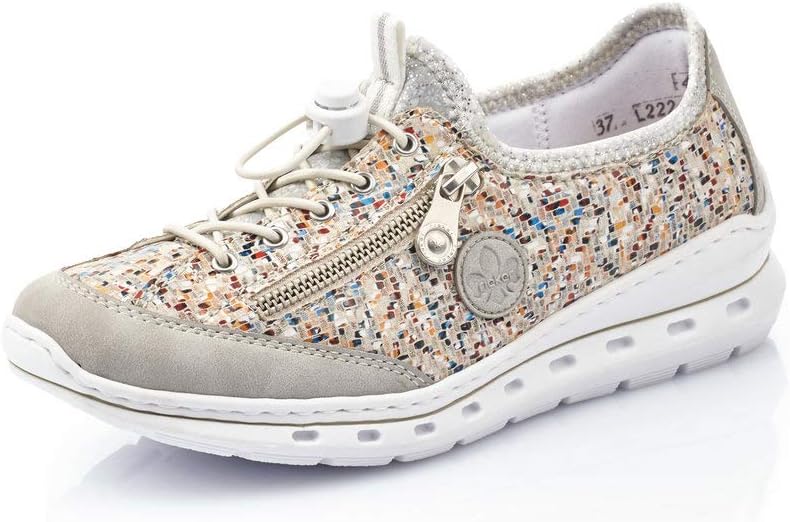 Rieker Grissa Trainers Women Grey/Multicolour - 5.5 - Low Top Trainers Shoes