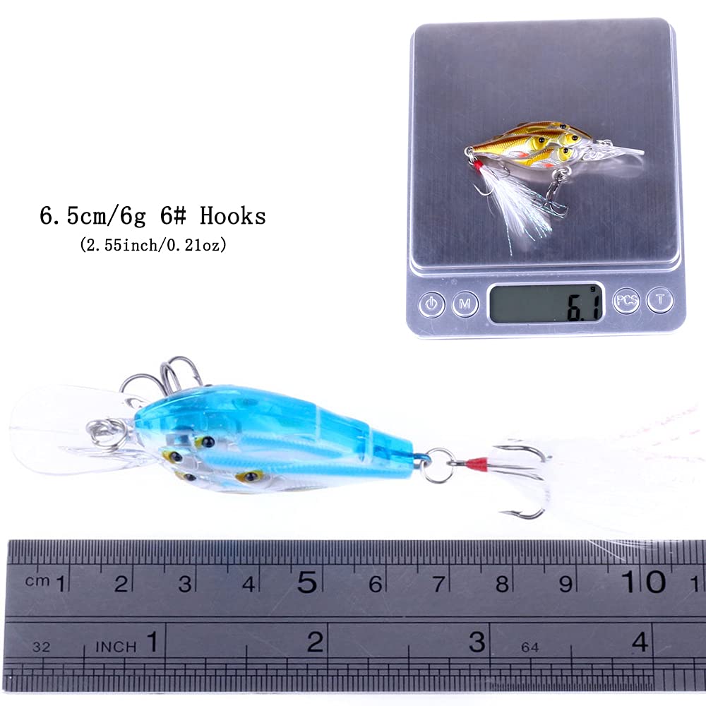 Amazon.co.jp: CrankBaits 釣り用ルアー バスのクランクベイト、淡水