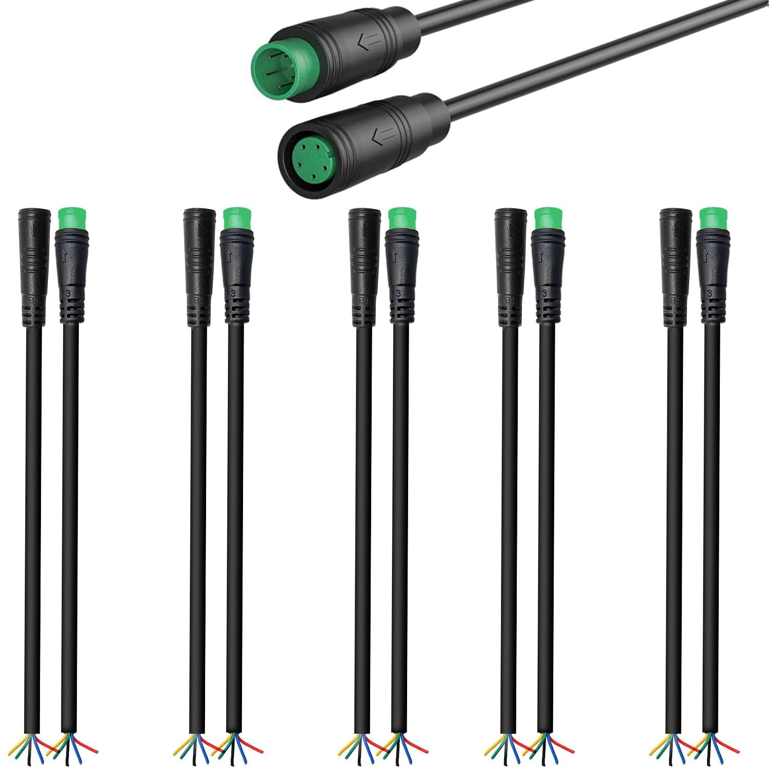 5-poliges Verlängerungskabel Für Bafang E-Bike - Wasserdicht, Mittelmotor, Display