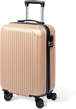 meer Suitcase, Carry Case, Carry Bag, ABS + PC, Shock Resistant, Carry-on Compatible, Large Capacity, Lightweight, Shockproof, Quiet, Double Casters, 360 Degree Rotation, TSA Lock, Zipper Type, Large Size, Travel, Business, Business Trips, School, Overnight Hospital