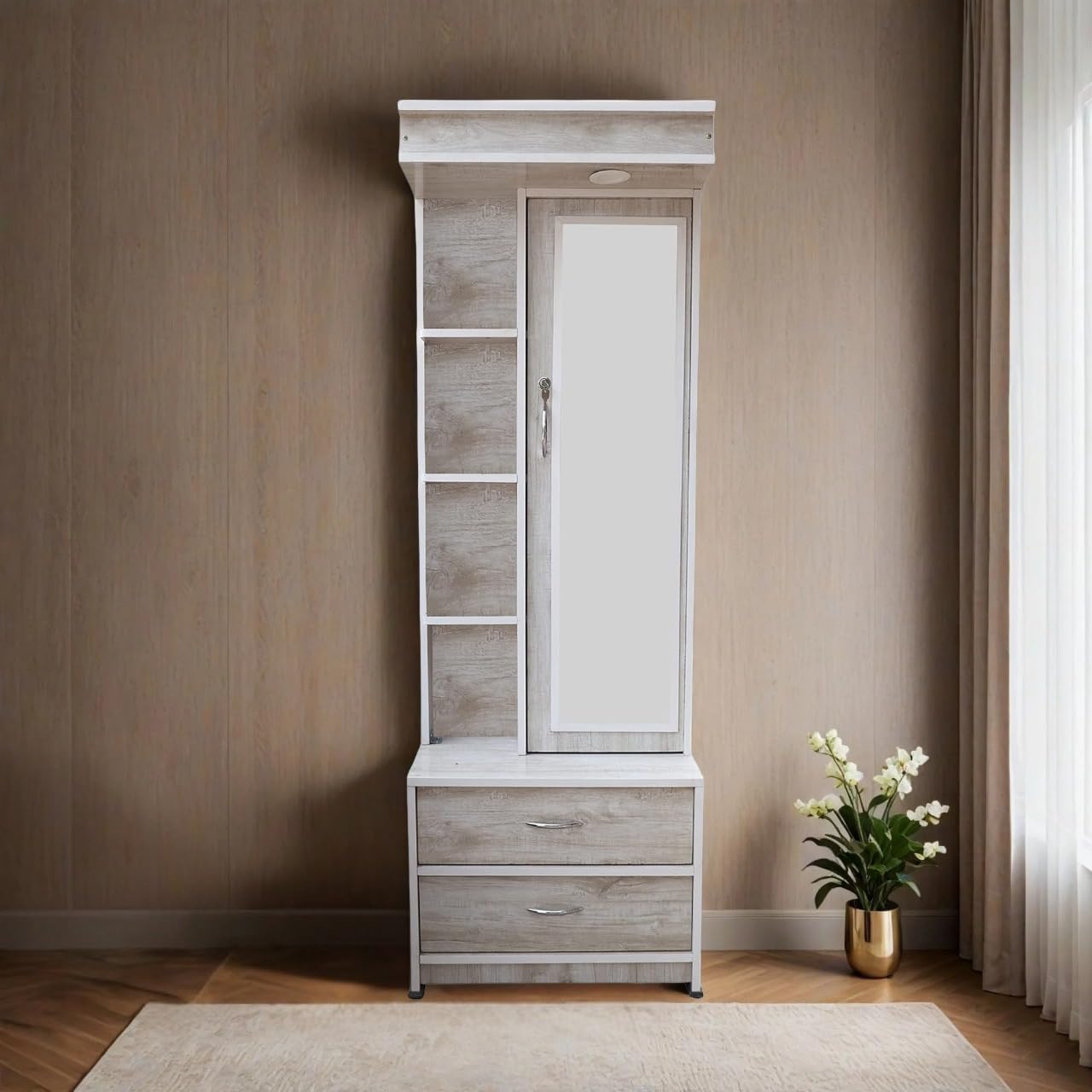 CASPIAN Furniture Dressing Table for Bedroom || Living Room || Size in inches (72x24x12)