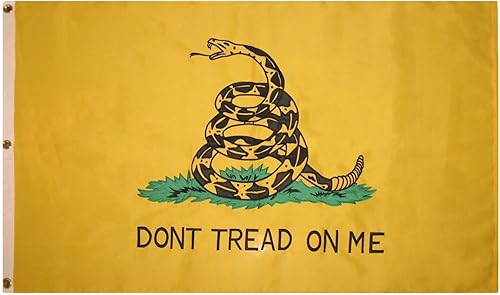 Premium 3x5 Embroidered Gadsden Don't Tread On Me 600D Nylon Flag 3'x5'