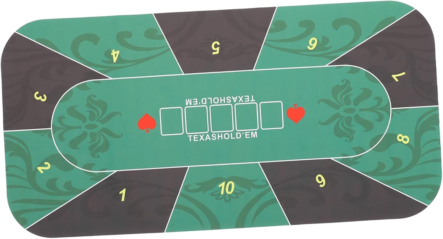VICASKY Poker Tablecloth Rectangle Poker Table Cover Safe Light Rubber Family Mat Store