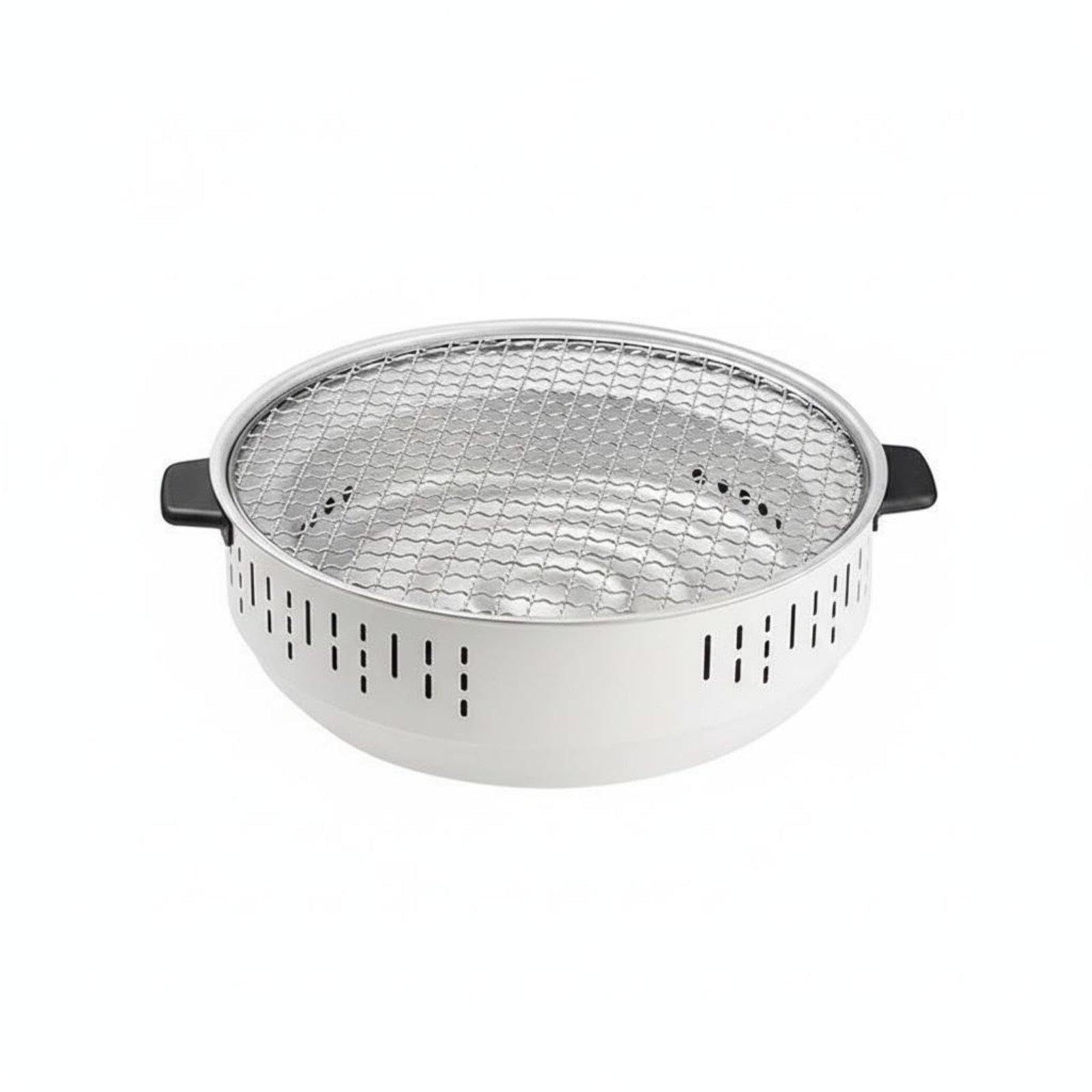 Portable Tabletop Outdoor Grill Multipurpose Indoor Tea Boiling Cooker Multi-Functional Portable Tabletop Grill for Patio, Camping, Parties White Plastic-normal-image-16