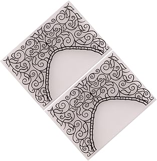 Didiseaon Pastas De Arquivo 2Pcs Pasta De Gravação De Fundo Modelos De Gravação Em Relevo Estênceis Para Artesanato Estênceis De Desenho Cortados Para Fazer Moldes Pintura Estêncil