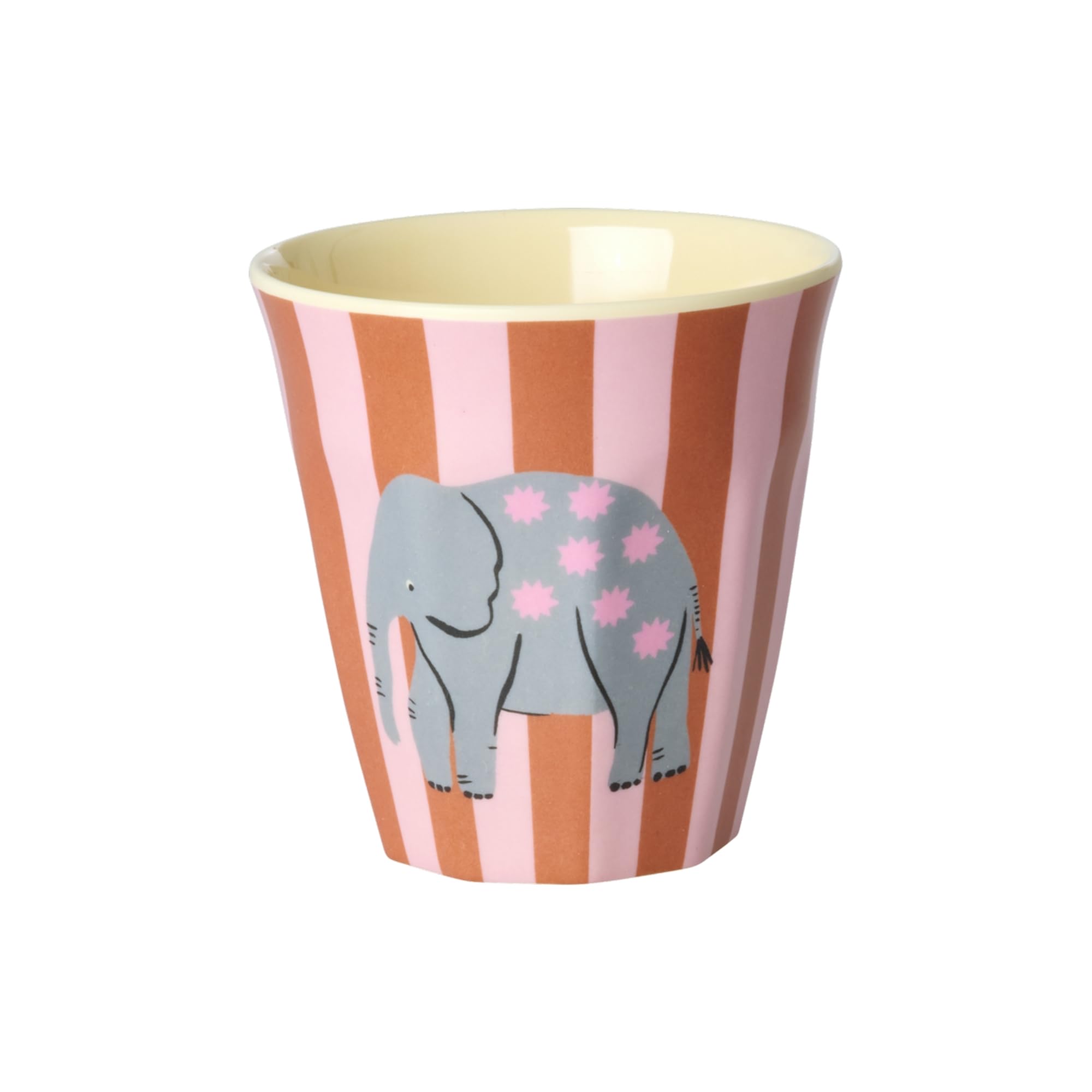 Rice kleine Melamin Becher Kinderbecher - Pink - Fun Fair Print - 6er Pack Becherset BPA-frei