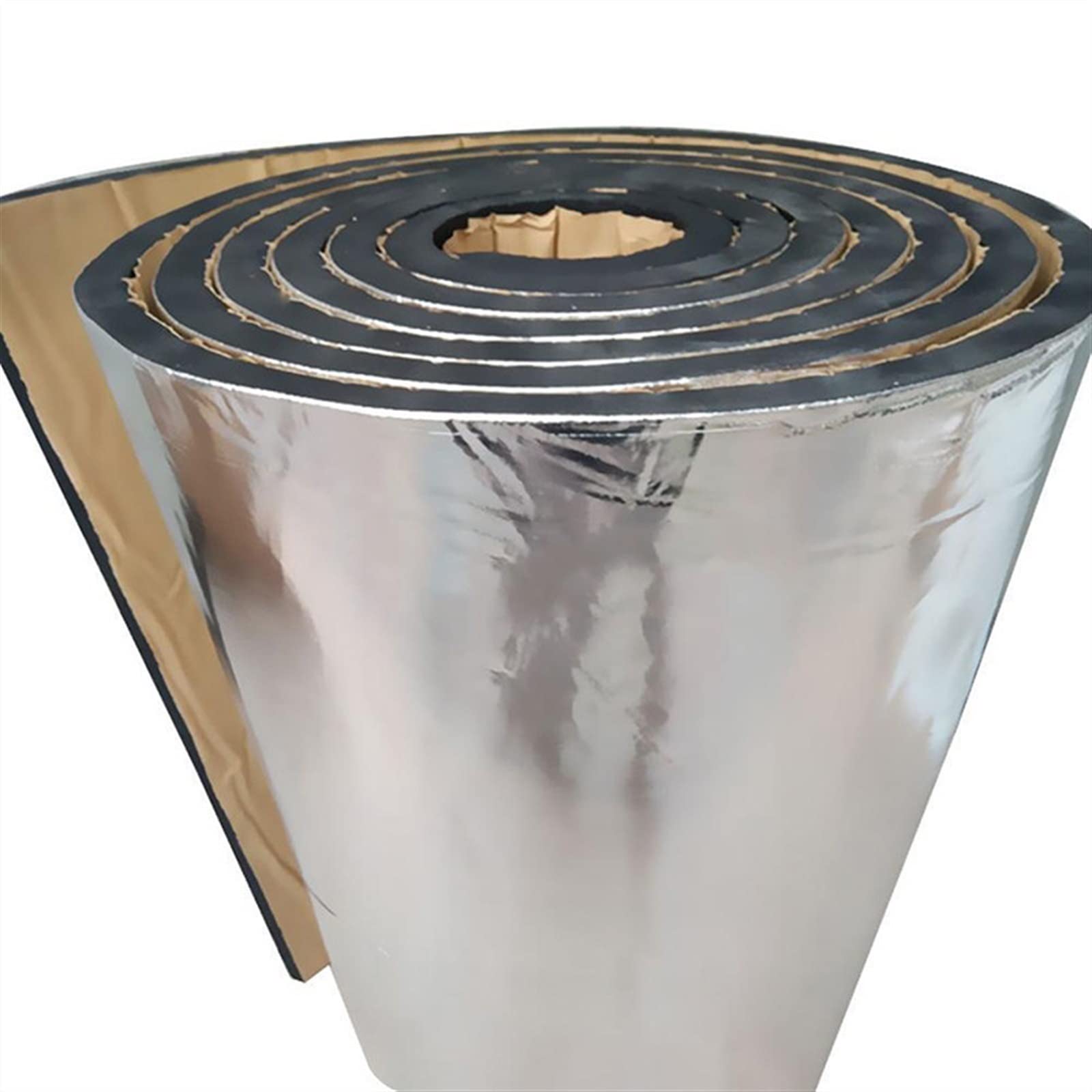 Gmeqfhpops 200X50cm 10Mm Car Sound Deadening Mat 200*50Cm 5/7/10Mm Car Sound Mat Proofing Deadener Heat Noise Insulation Deadening Mat Hood Closed Cell Foam Accessories