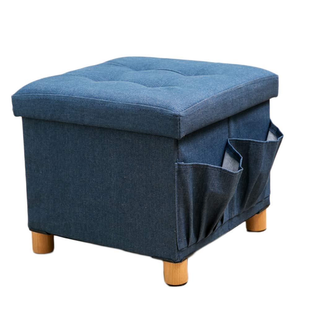Pouf de rangement pliable pour éliminer le désordre dans le salon