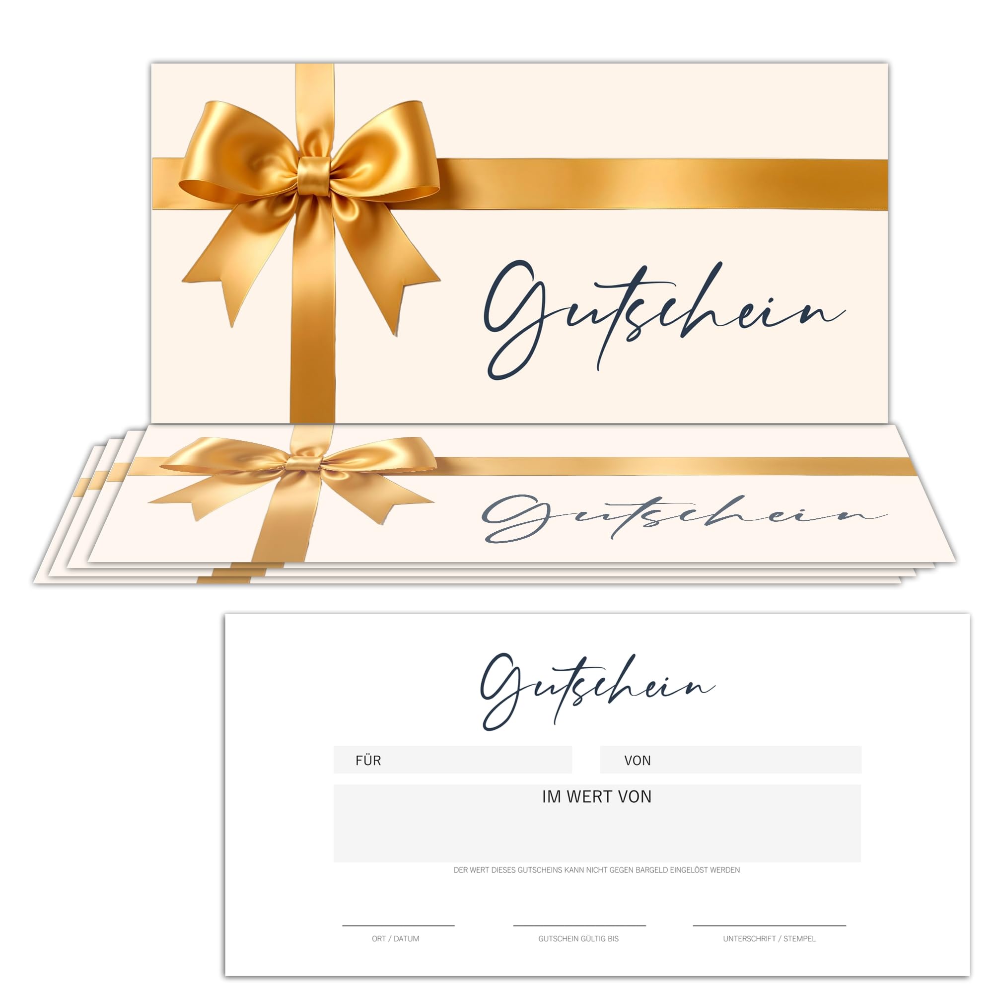 Nagelstudio Set Gutschein Vorlagen 25er Set - Blanko Gutscheine Für Nagelstudio, Friseur & Wellness Gutscheinvordruck Für Beauty Salon
