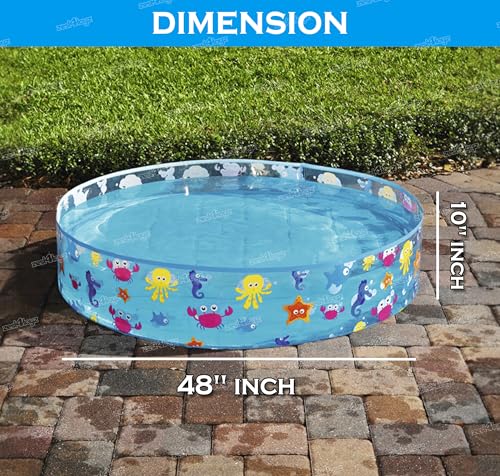 Image of Zest 4 Toyz Swimming Pool for Kids Baby Adult Aquababes Bathtub for Indoor Outdoor Play (4 Feet)