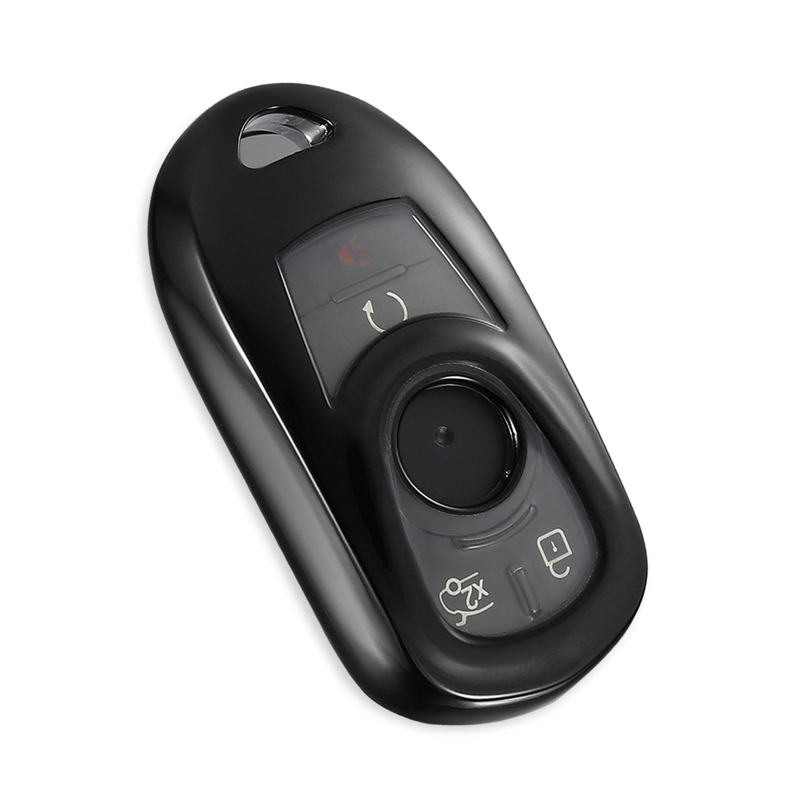 for Buick Key Fob Cover, Stylish Soft TPU Key Case for Enclave Encore GX Envision LaCrosse Regal Tourx Keyless Entry Smart Car(Black, A)