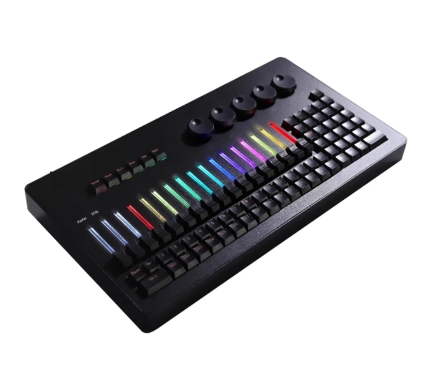 Controller DMX, Illuminazione da palco Ma2 Mini RGB Command Wing facile usare for console DJ, macchina for discoteca, studio, feste per spettacoli di luci(1x DMX 5pin)