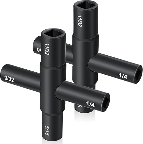 Miniatura 8 de Llave Sillcock de acero de 4 vías Llave de agua para válvula de grifo de babero de manguera (plateado)