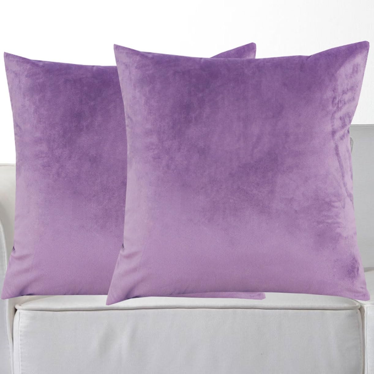 Lot De 2 Taie D'oreiller Velours Taille 40 X 40 50x50 45x45 Housse Oreiller 60x60 Lavable Fermeture Éclair Pillow Covers Housse De Coussin Pour Canapé Lits Chaises(Malt Green,50x50 cm Set of 2