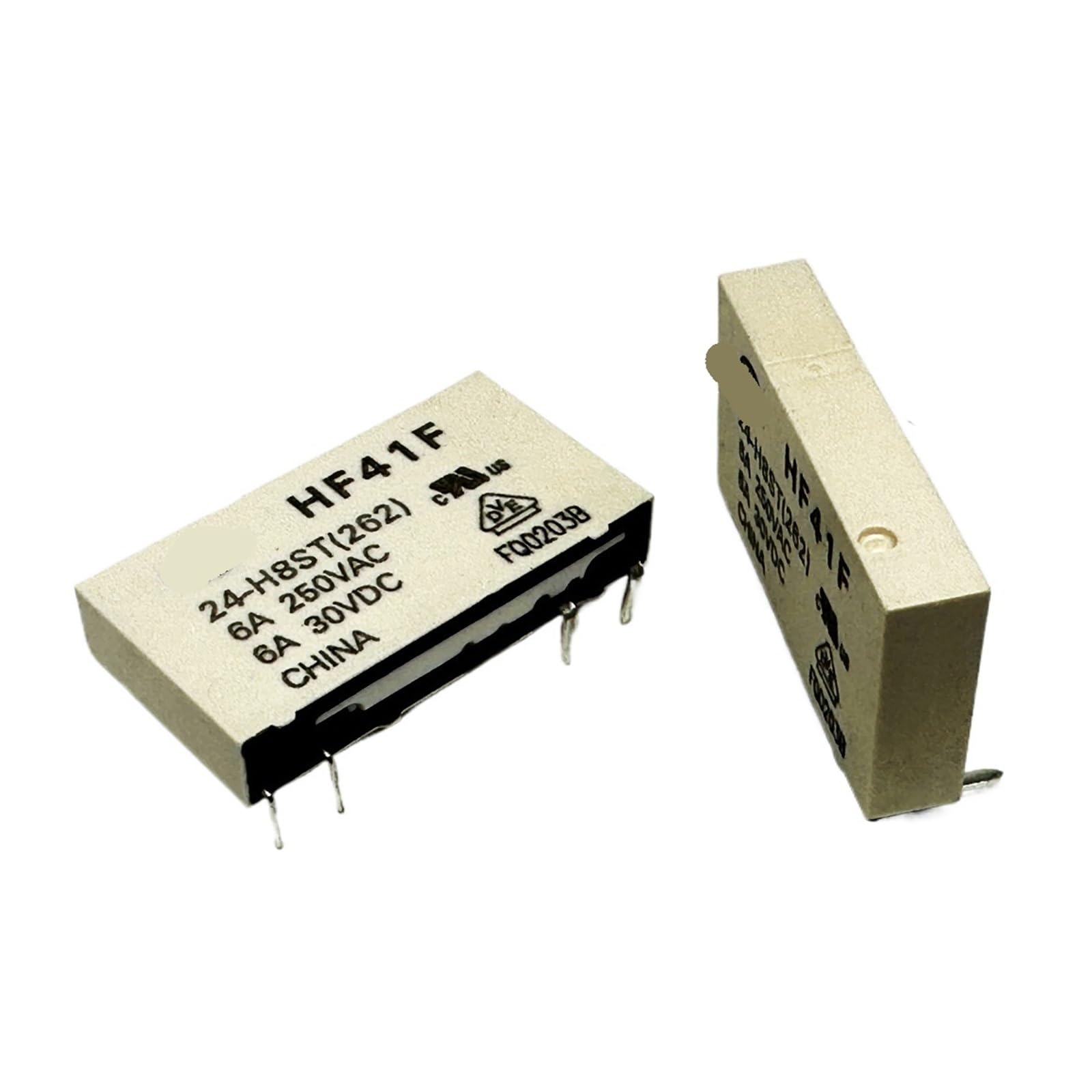 Relais 41FA-24V HF41F miniature à 4 pins pour isolation électrique et domotique