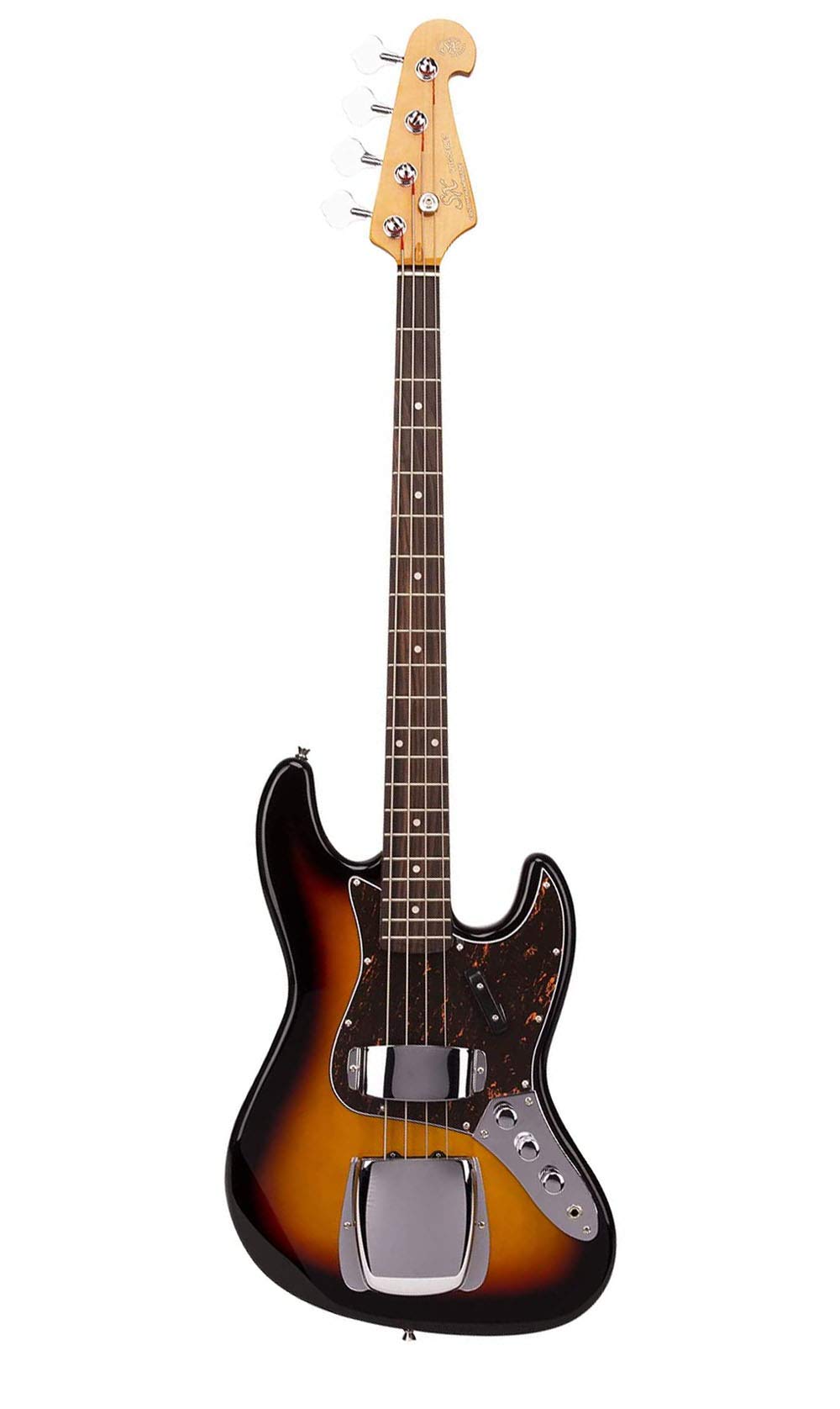 SX ELECTRIC BASS JAZZ STYLE IN VINTAGE SUNBURST - WITH GIG BAG
