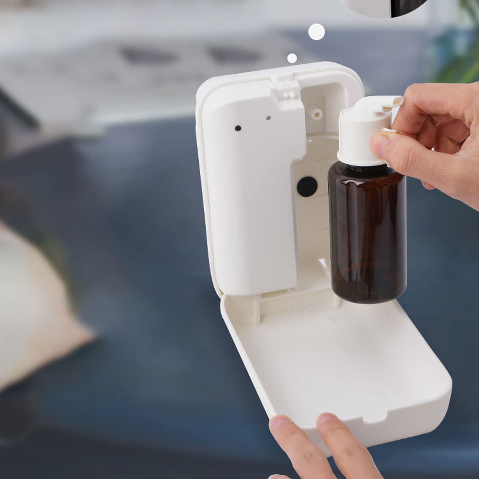 Diffusore di Olio da Parete, Diffusore di Aromi Intelligente in ABS con Controllo Telefonico BT, Funzionamento Silenzioso, Design Antisecco, Funzione di Temporizzazione, Alimentazione USB per