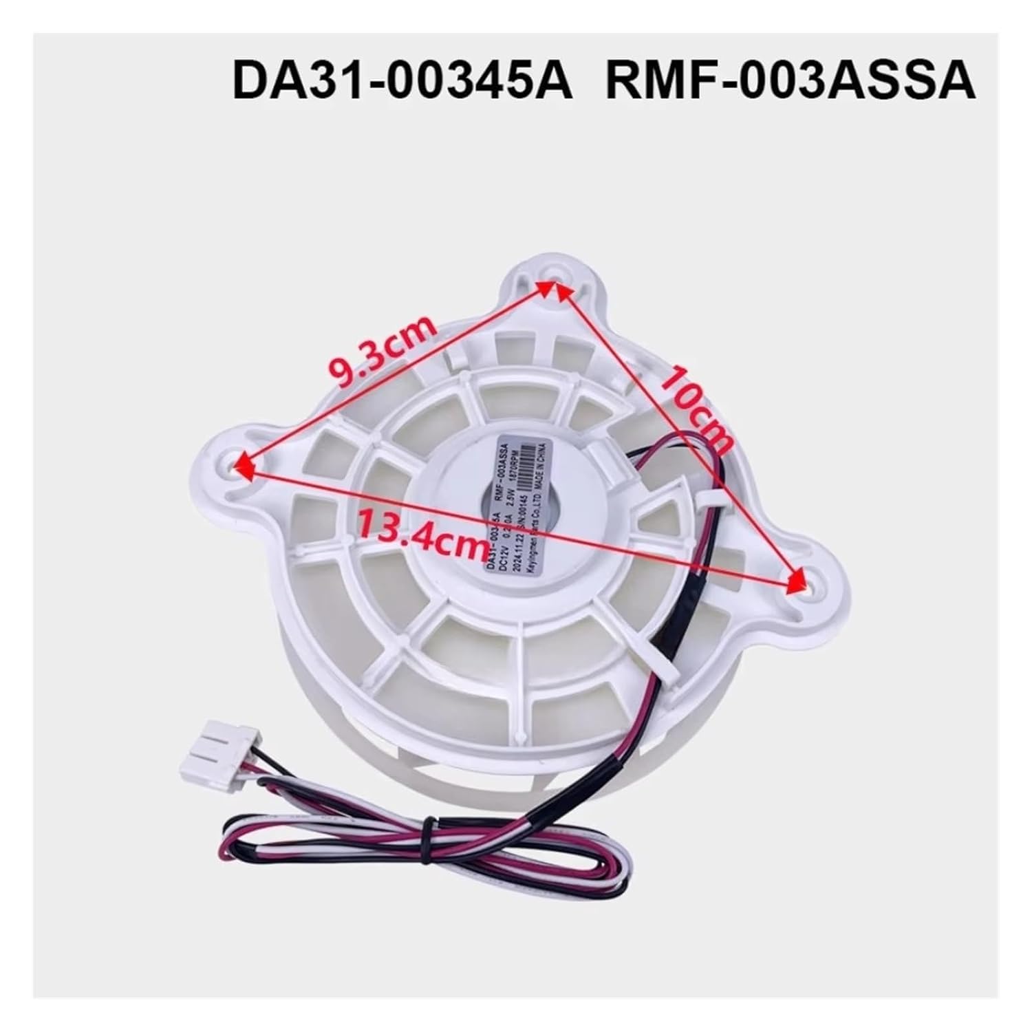 DA31-00345A RMF-003ASSA Kühlschrank-Kondensatorlüftermotor, Kompatibel Mit Samsung, 3954921 AP5948644 DA31-00334 Kühlschranklüfter