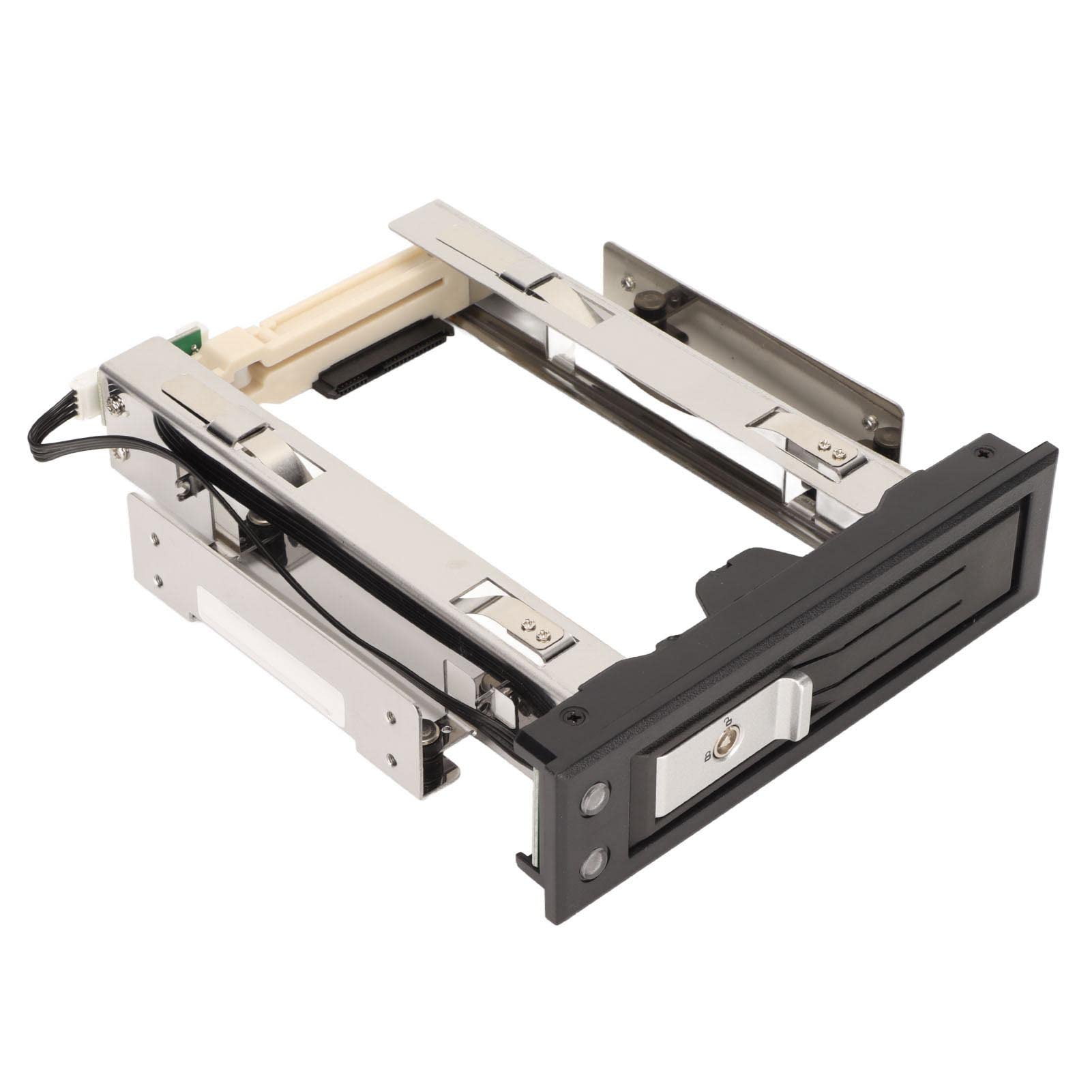 Gabbia per Disco Rigido Interno da 3,5 Pollici, Supporto SATA I/II/II, Trasferimento ad Alta Velocità da 6 Gbps, Rack Mobile Senza Vassoio e Sostituibile a Caldo in Alluminio per PC Server