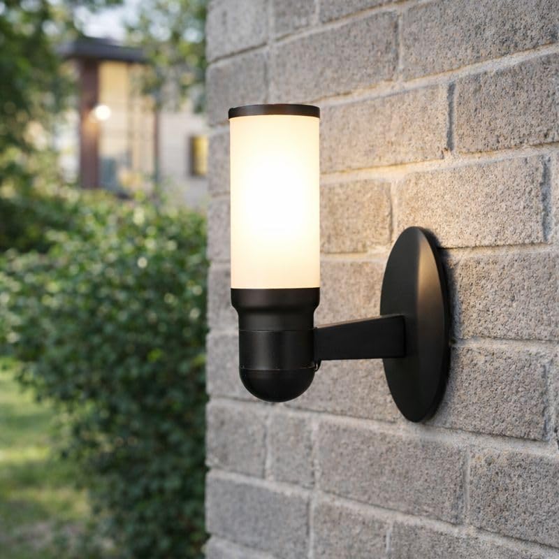 Zita Kule Bahçe Duvar Apliği 34 cm | E27 Duy | IP54 Dış Mekan Duvar Lambası | UV Dayanımlı | Bahçe, Teras, Veranda ve Yürüyüş Yolu Aydınlatması (Ampul Hariç)
