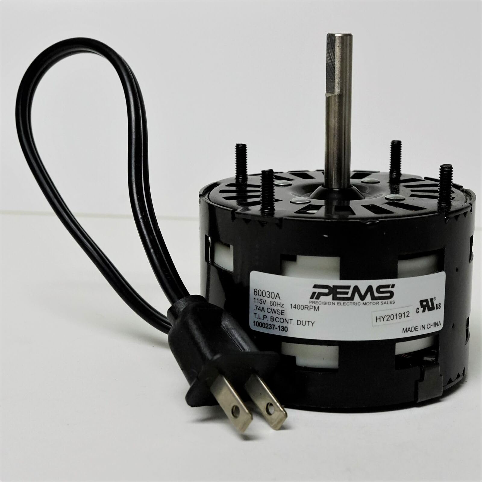 Electric Fan Motor Compatible with Penn Ventilator 60030-0 Zephyr