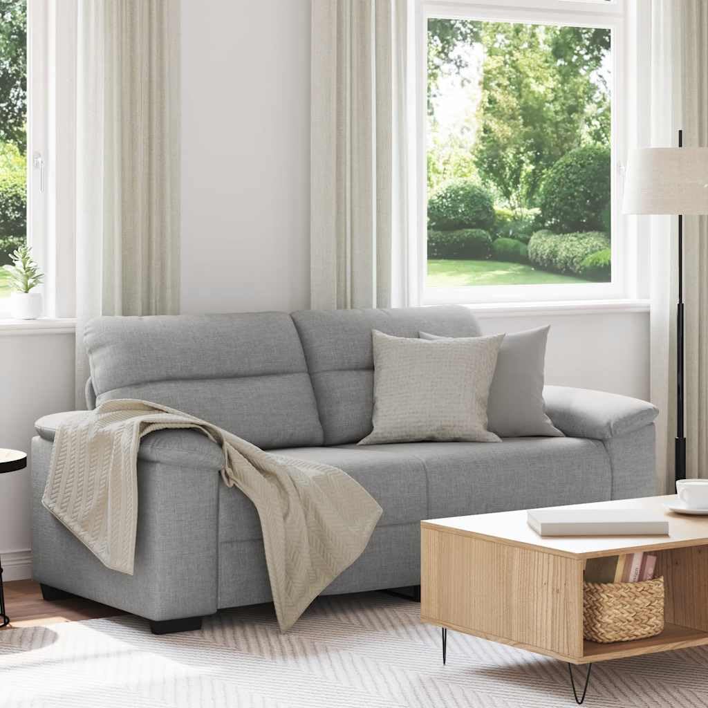 vidaXL 2-Sitzer-Sofa Wolkengrau 180x81x84 cm Stoff