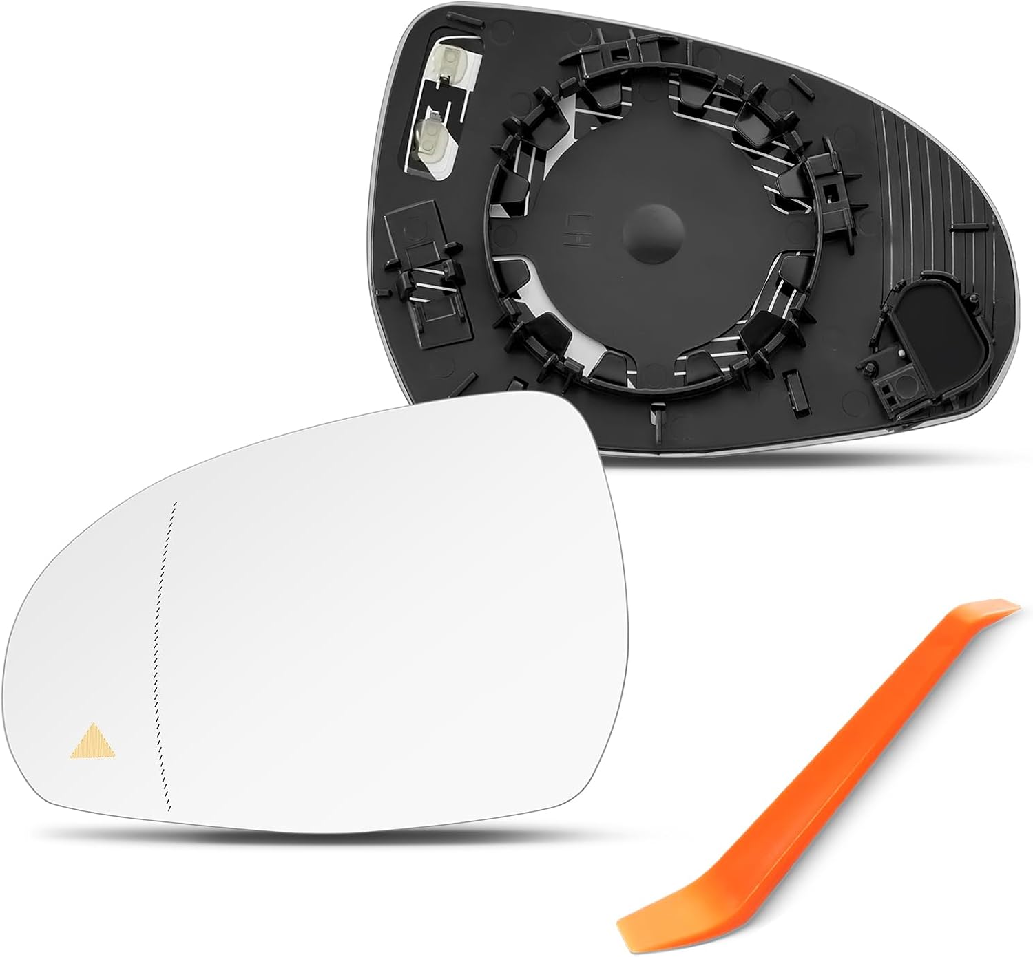Blind Spot Driver Side Mirror Compatible with Mercedes Benz W206 C300 C43, X254 GLC300, W223 S Class, V295 EQE, V297 EQS, Left Side Mirrors with Power Heated, A0998108101