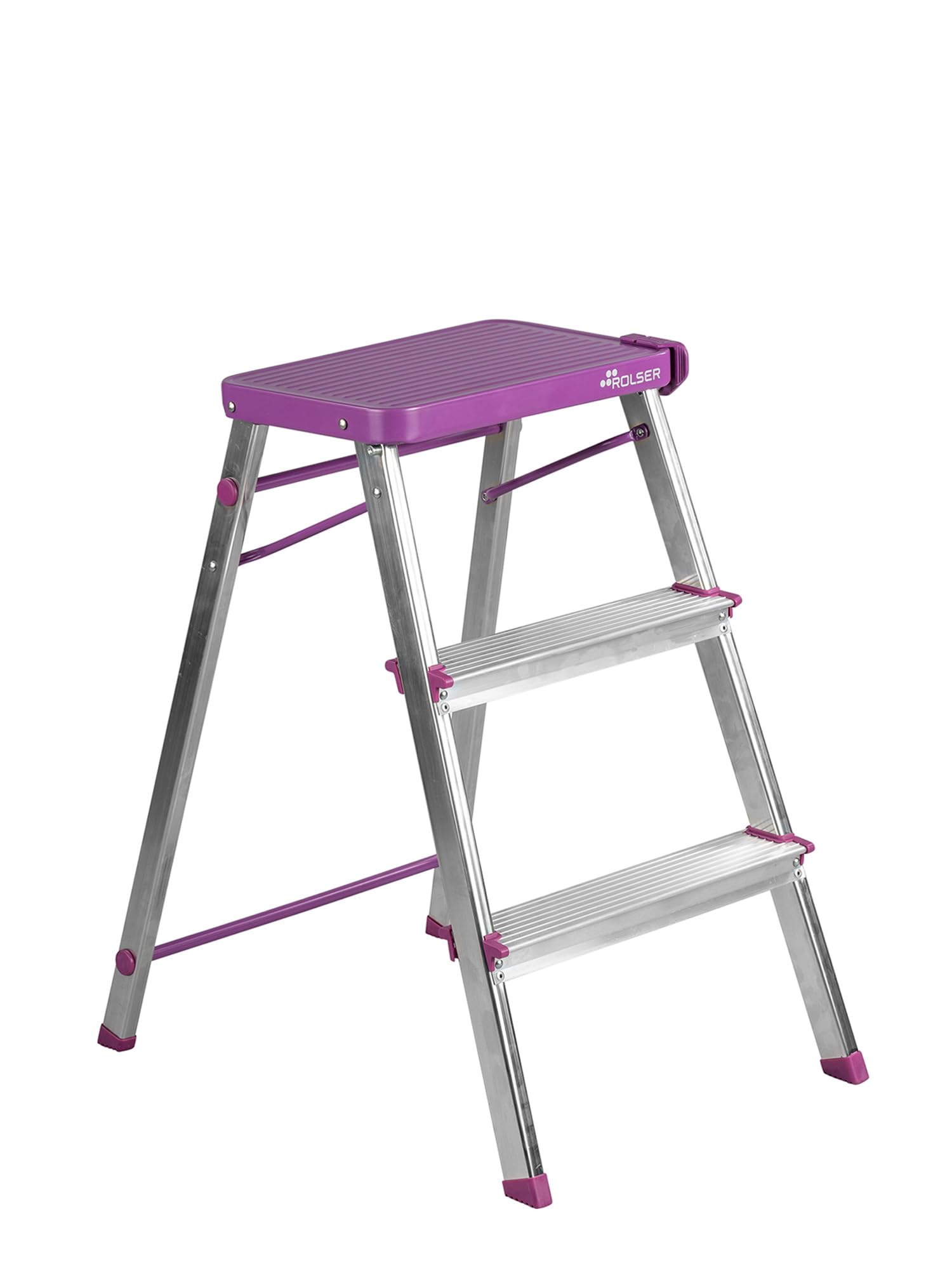 Taburete Plegable Rolser de Aluminio M3 - Malva