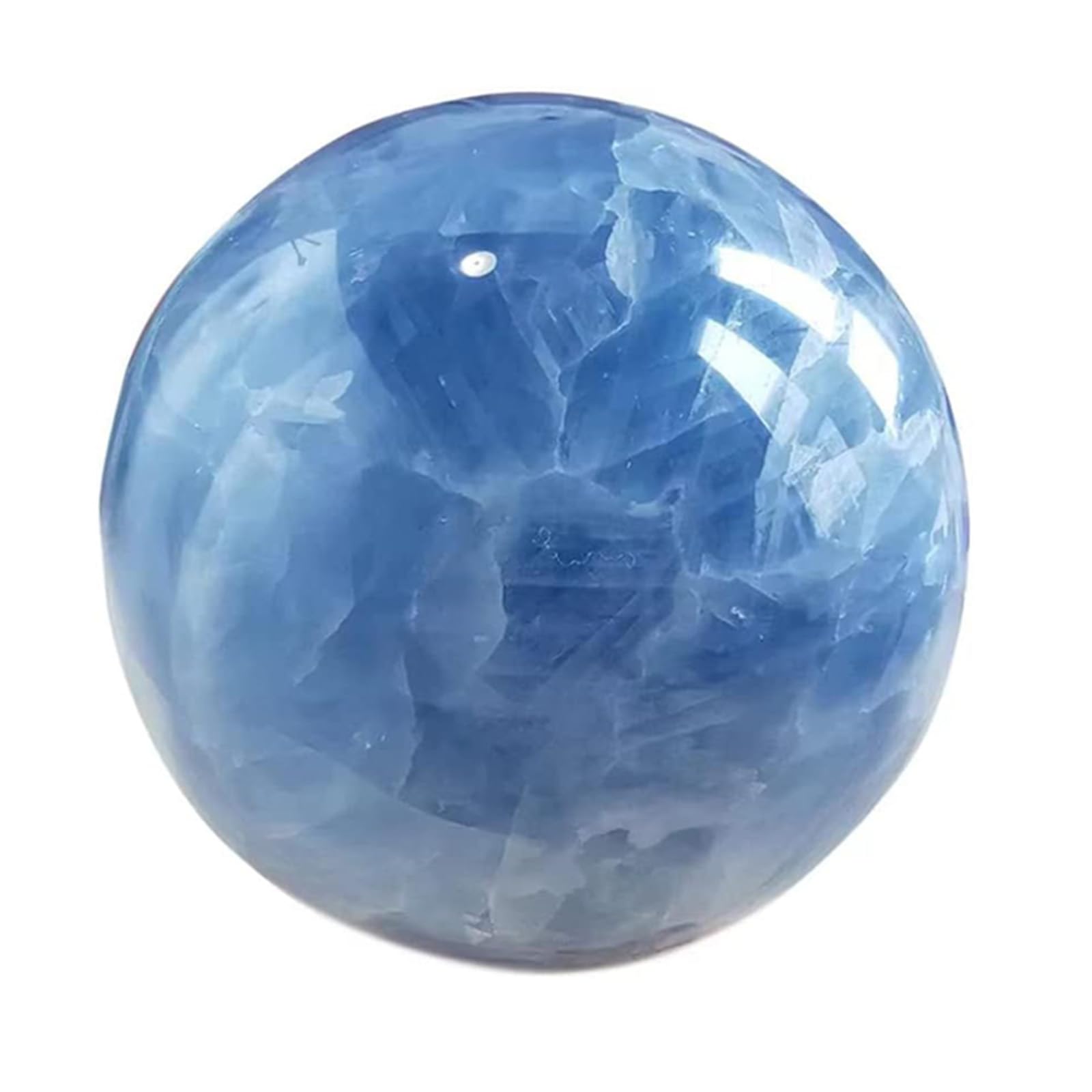 BHBHCPZGR Celestite Crystal Ball,Home Office Blue Decorative Balls,Large Crystals Sphere Sculpture,Fengshui,75~80mm