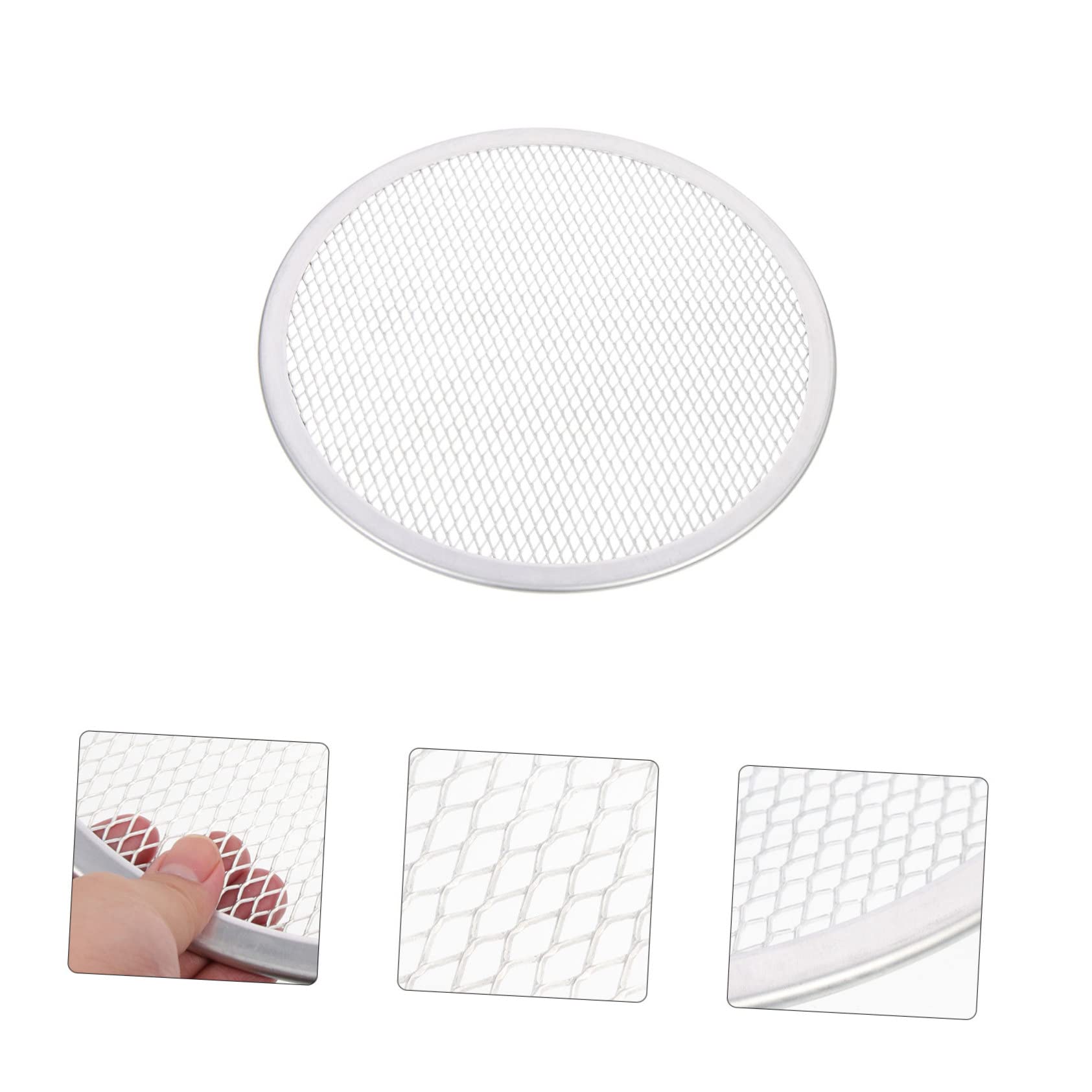 Housoutil Mesh Pizza Tray Baking Pan Convenient Non Stick Pizza Plate for Home Baking Heat Resistant Easy to Clean Durable Design for Savory Baking