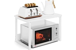 Metal Storage Shelf Kitchen Rack for Microwave 17.3x12.6 Inch Outdoor