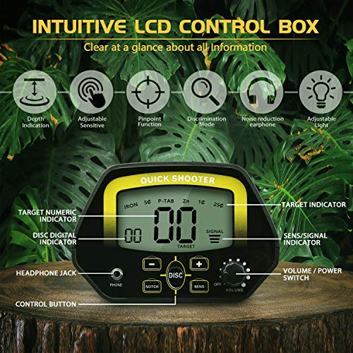 Pallipartners Metal Detector For Adults & Kids,Higher Accuracy Adjustable Waterproof Metal Detectors With Pinpoint & Disc,10" Inch Search Great For Detecting Gold, Coin, Treasure Hunting-A3030 #TOP3