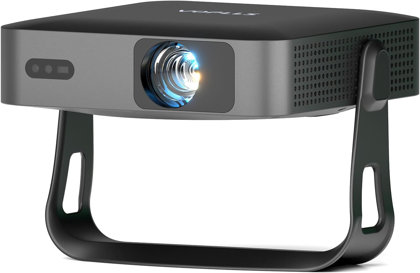 【Officially-Licensed APP & Native 1080P】Thinnest 2.24" Smart Mini Projector with WiFi and Bluetooth, Auto Focus & Keystone Portable Outdoor Projector, VOPLLS 4K Support Home Movie Projector