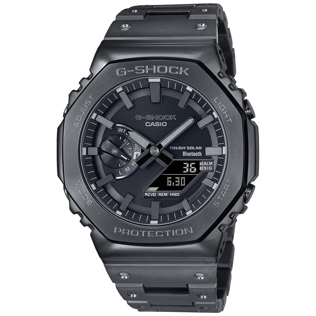 casio G-Shock GM-B2100BD-1ADR Black IP Black Analog-Digital Dial Black IP Stainless Steel Solid Band Men's Watch Tough Solar Bluetooth G1271-picture-15