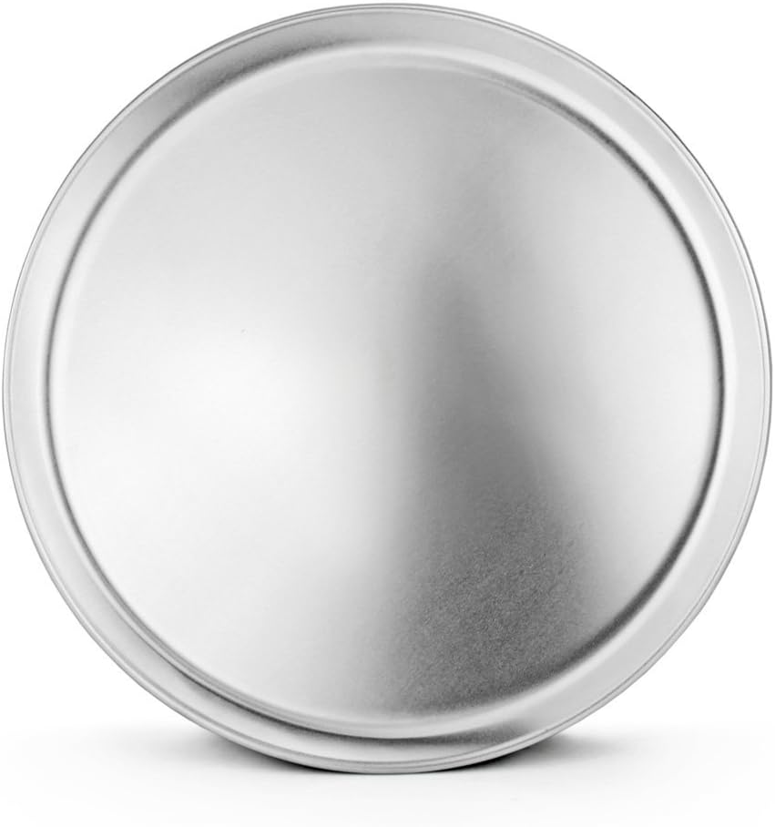 New Star Foodservice 51049 Restaurant-Grade Aluminum Pizza Pan, Baking Tray, Coupe Style, 16-Inch, Pack of 6