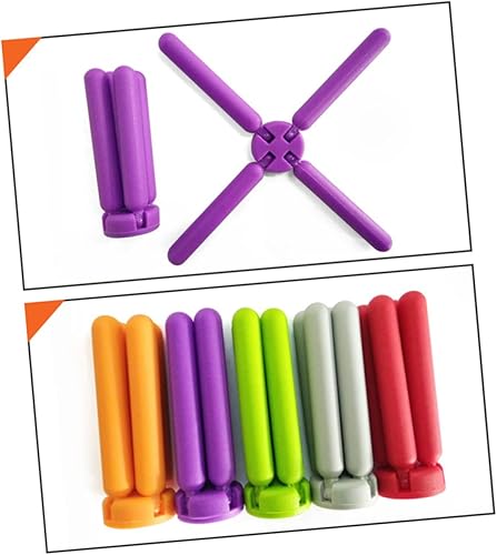 Miniatura 5 de OKUMEYR Trvlpod - Soporte para ollas de silicona expandible en caliente, salvamanteles plegables de silicona, sin silicona, manteles individuales de