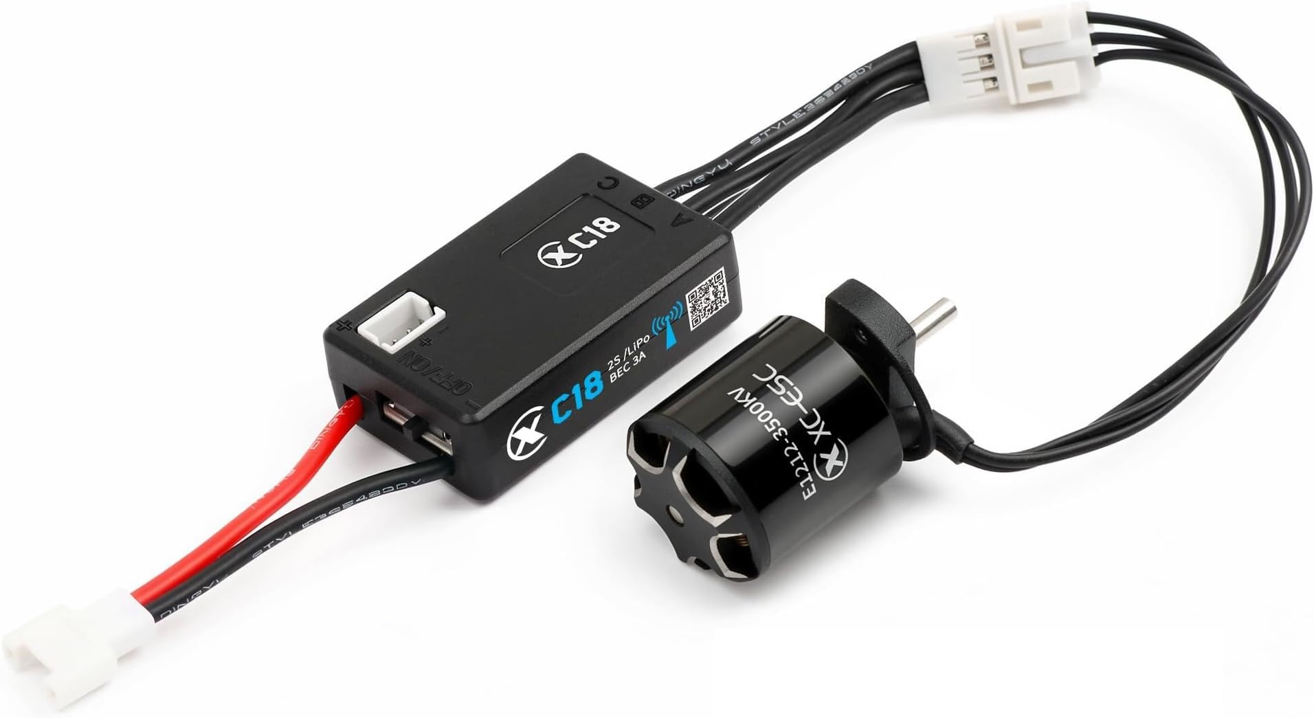XC C18 Brushless ESC & E1212 Motor,30A Current,2S Lipo
