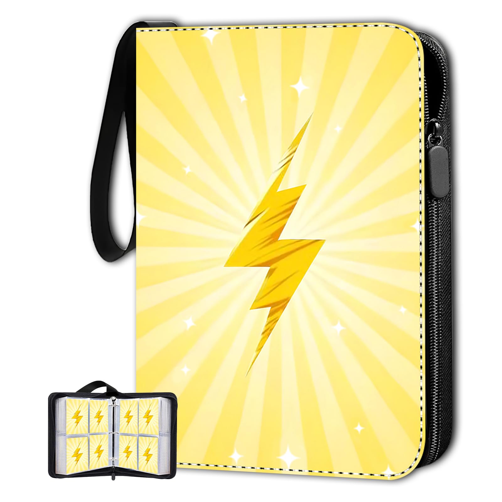 ShrewdYuya Trading Card Binder-440 Pockets Premium Trading Card Book, Double-Side Collectible Card Albums Compatible with Game/Baseball/Football/TCG