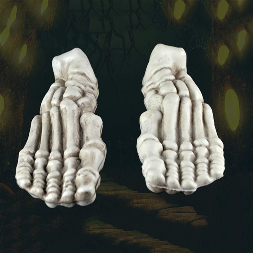 24 Pezzi Ossa E Teschi Per Decorazioni Halloween - Grandezza Naturale, In Plastica, Per Cimiteri E Feste