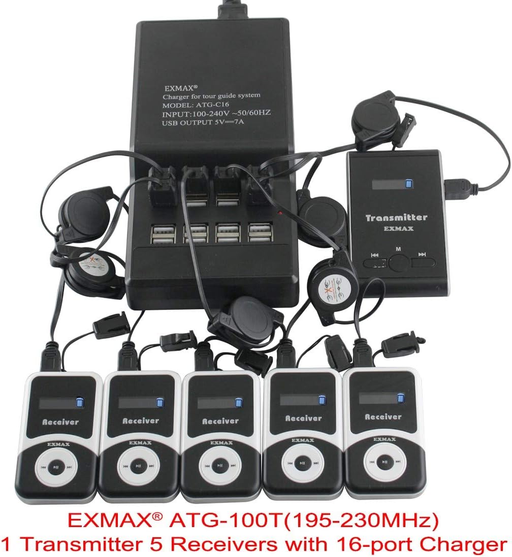 Buy EXMAX Wireless Tour Guide Hearing Support System ATG100T 195MHz