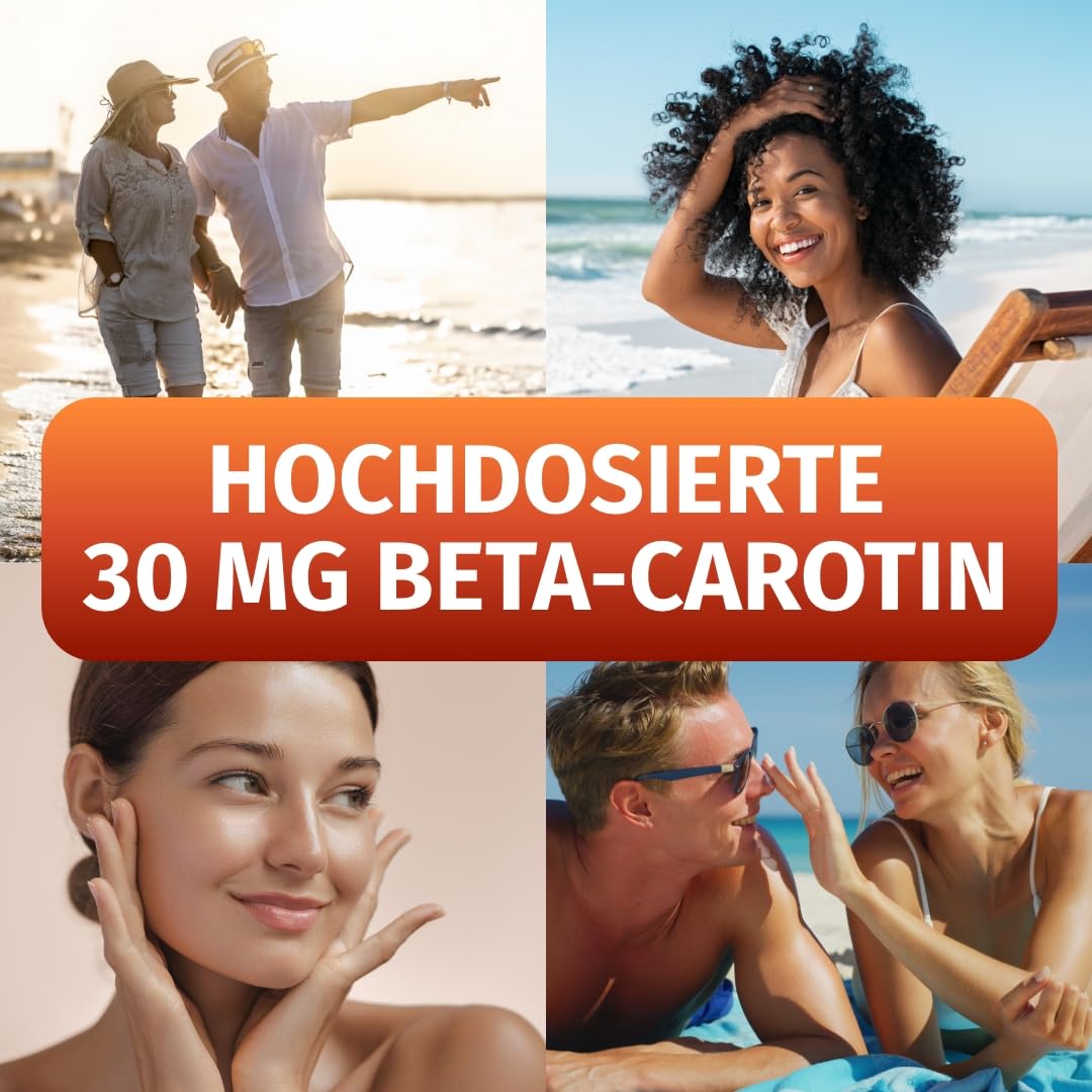Green Naturals Beta-Carotin – Hochdosiert: 300 mg (50.000 IE) – 180 Kapseln | Aus Mikroalge Dunaliella salina · 6-Monatsvorrat